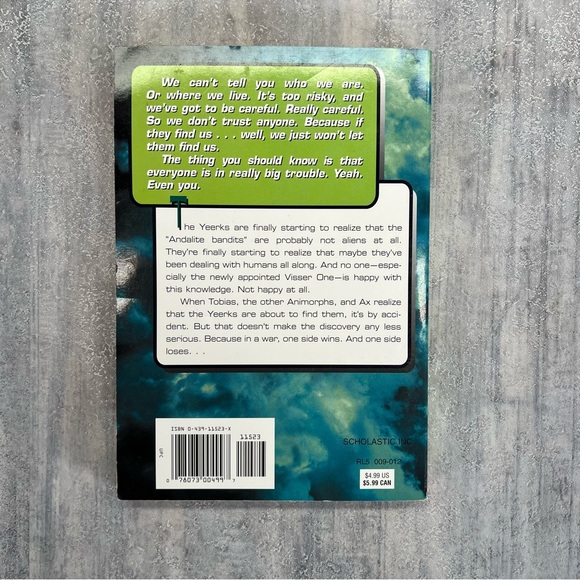 2001 Animorphs paperback BOOK #49 The Diversion novel by K.A. Applegate 1st Ed - Picture 2 of 13